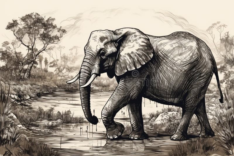 Elephant Habitat Stock Illustrations 1,130 Elephant Habitat Stock Illustrations, Vectors