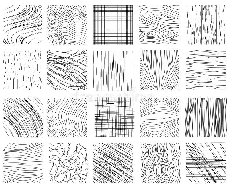 Hand Drawn Ink Line Textures Stock Vector - Illustration of background ...