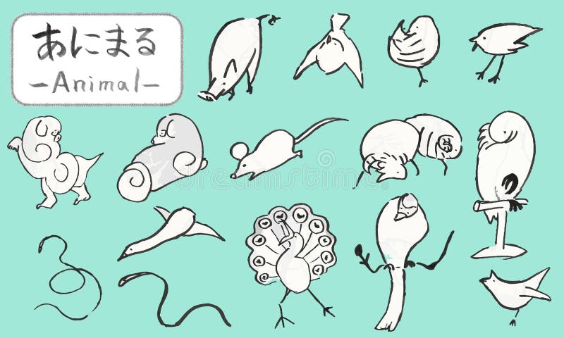 Hand-painted Bird Illustrations Stock Illustration - Illustration of