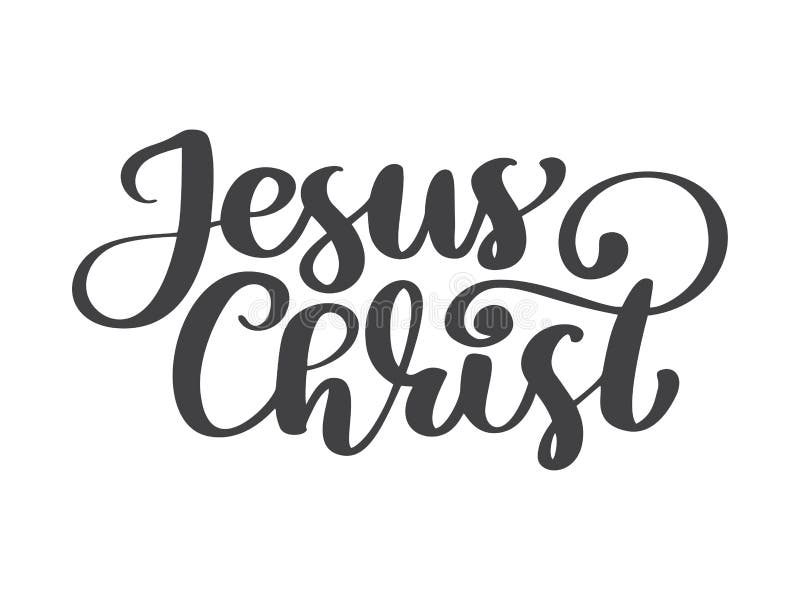 Jesus Christ is Lord Hand Written Calligraphy Lettering Text ...