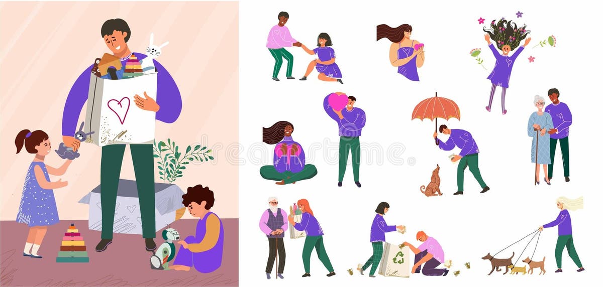 Kindness Stock Illustrations – 34,895 Kindness Stock Illustrations ...