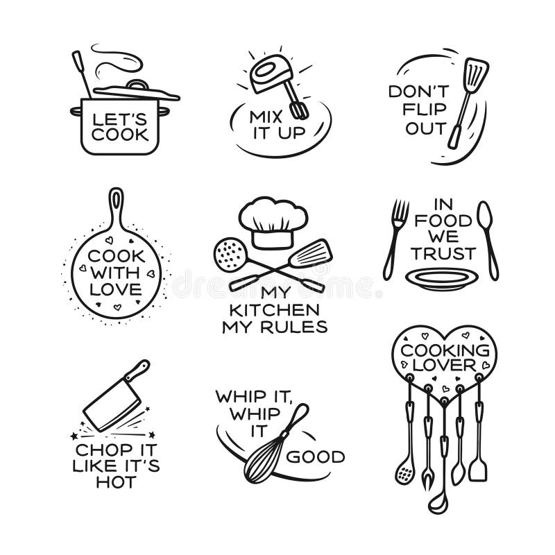 Funny Cooking Quotes Stock Illustrations – 224 Funny Cooking Quotes Stock  Illustrations, Vectors & Clipart - Dreamstime