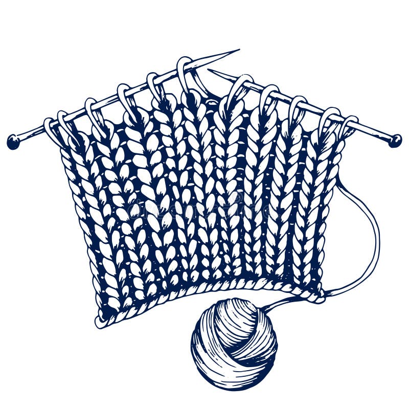 Knitting work stock vector. Illustration of covering - 88700924
