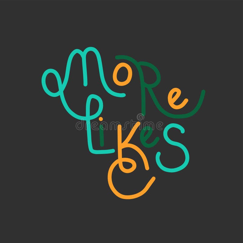 Hand drawn lettering like time for blog, web, social media. Typographic sign like more royalty free illustration Hand drawn lettering like time for blog, web, social media. Typographic sign like more royalty free illustration