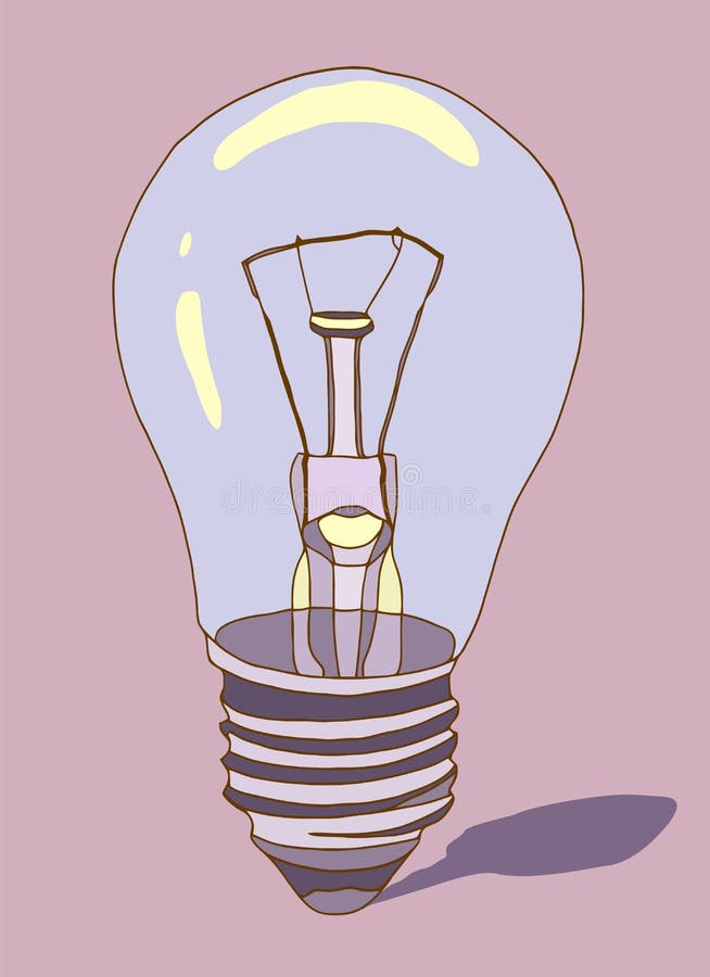 How to Draw a Cartoon Light Bulb