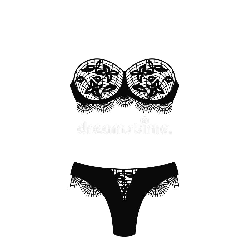 Underwear Silhouette Isolated Male And Female Underwear Isolated On White  Background. Underwear Isolated Vector Clothing Cotton Textile Pants And  Underwear Isolated Beauty Bra Woman Accessory Royalty Free SVG, Cliparts,  Vectors, and Stock