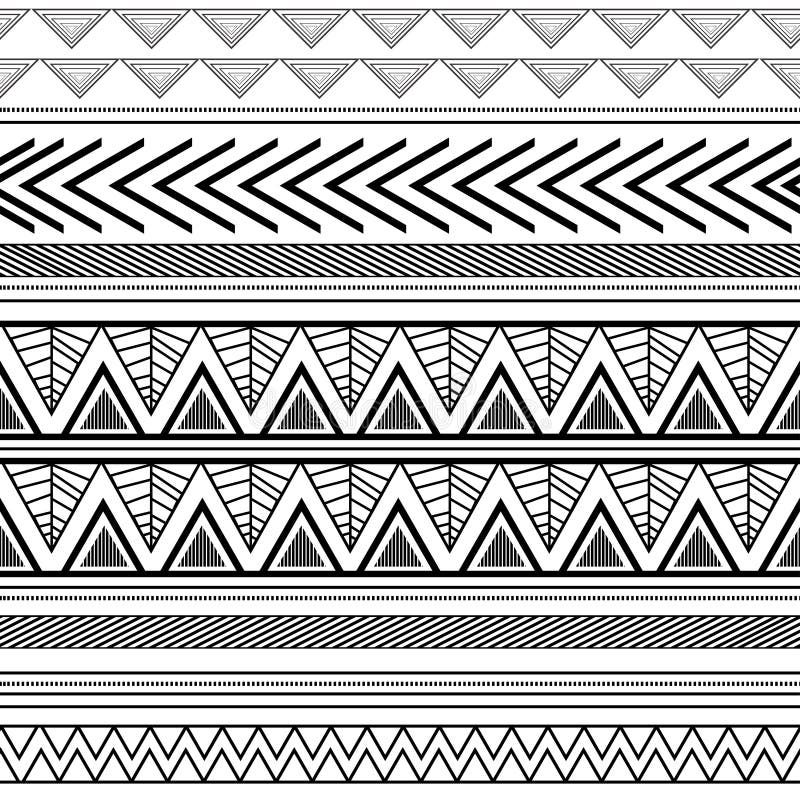 aztec print drawing