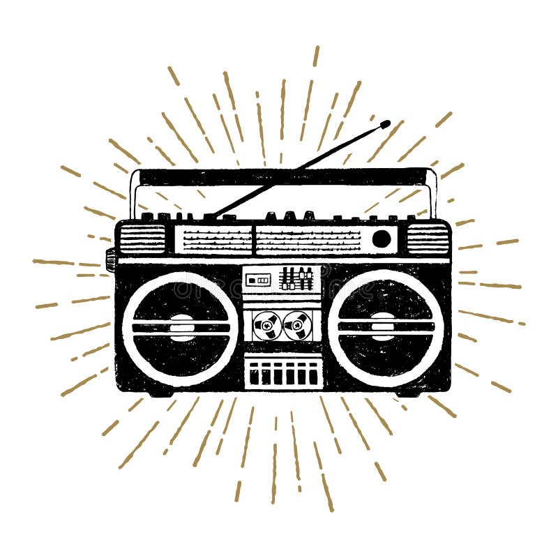 boombox silhouette