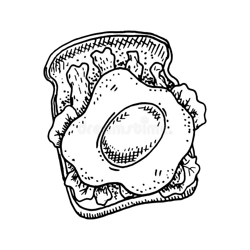 Hand Drawn Sandwich With Scrambled Eggs Doodle Sketch Style Icon Decoration Element Isolated On White Background Flat Design Stock Vector Illustration Of Icon White Hand Drawn Sandwich With Scrambled Eggs Doodle Sketch Style Icon Decoration Element Isolated On White Background Flat Design Stock Vector Illustration Of Icon White