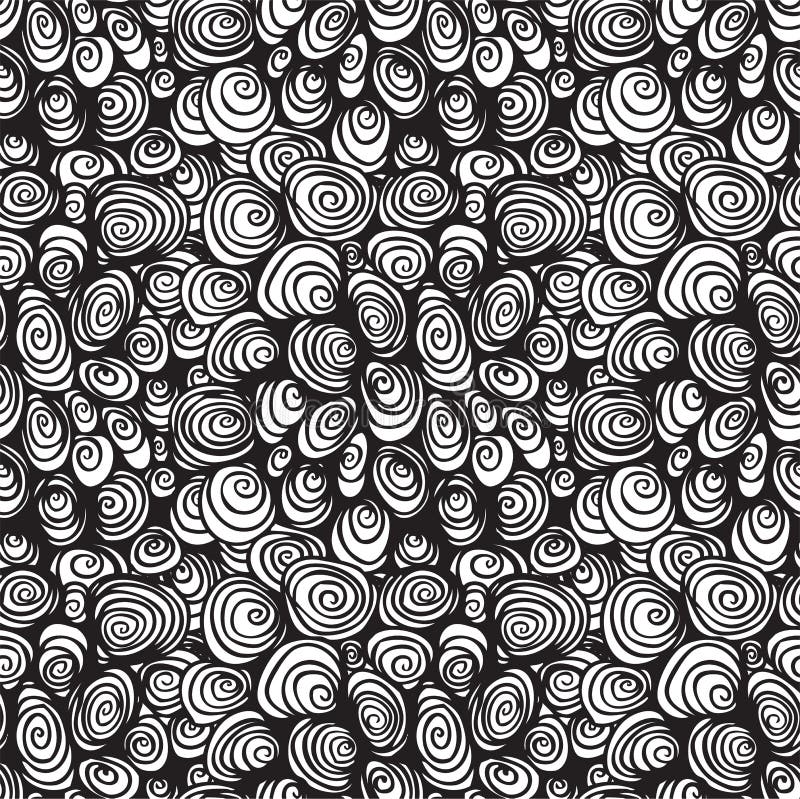 Hand-drawn seamless pattern stock illustration