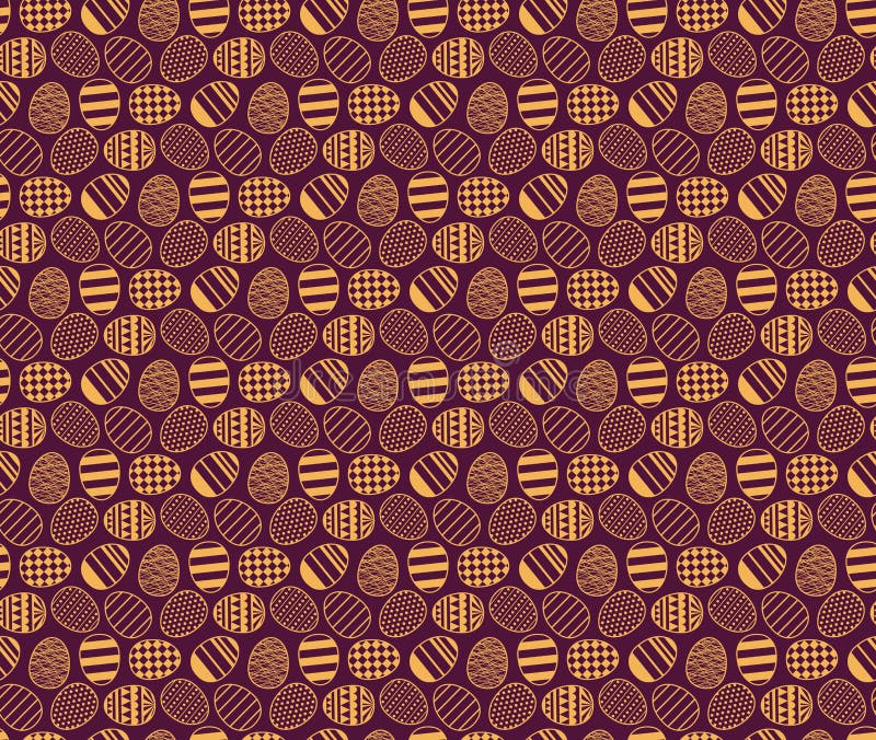 Easter eggs seamless pattern