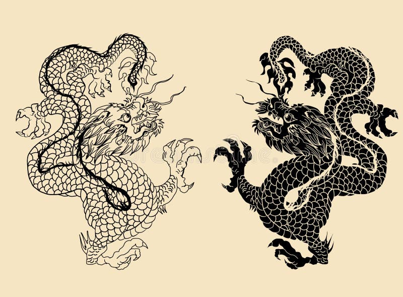 Chinese Dragon Tattoo Stock Illustrations – 10,363 Chinese Dragon Tattoo  Stock Illustrations, Vectors & Clipart - Dreamstime