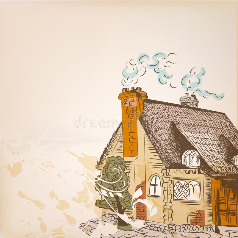 Watercolor Drawing Mouse House Fabulous Animal Stock Illustration  2306932871