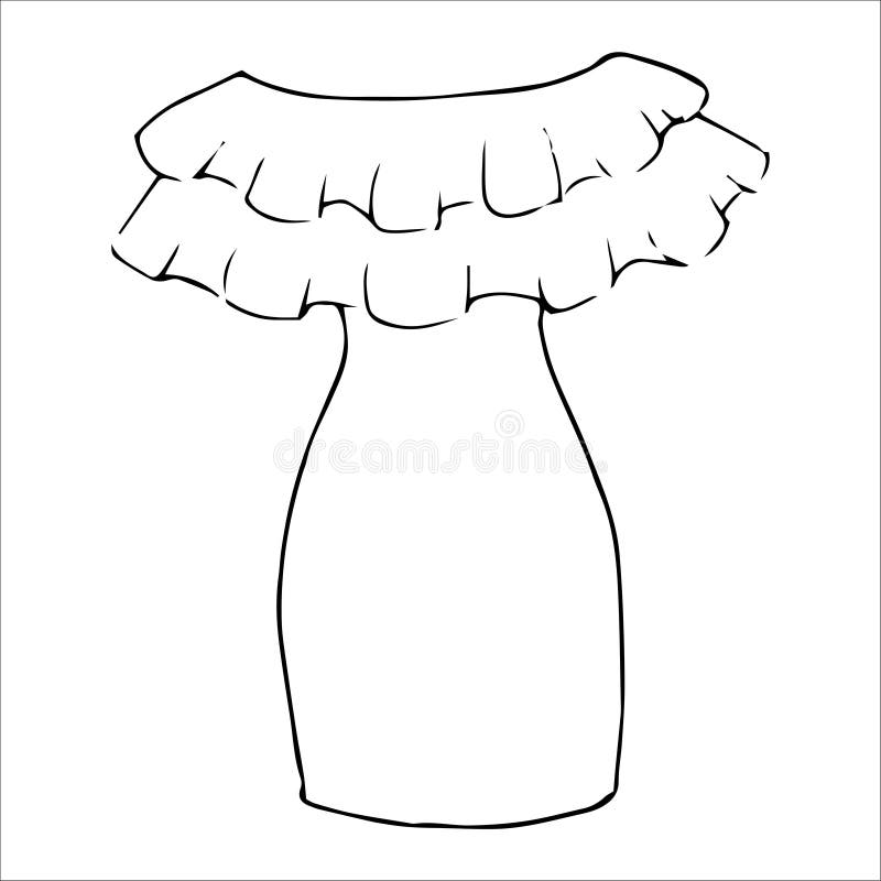 basic dress drawing