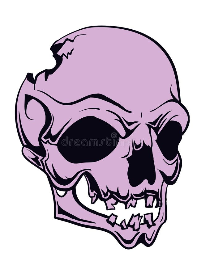 Hand Drawn Skull Vector Stock Vector Illustration Of Drawing 76741965