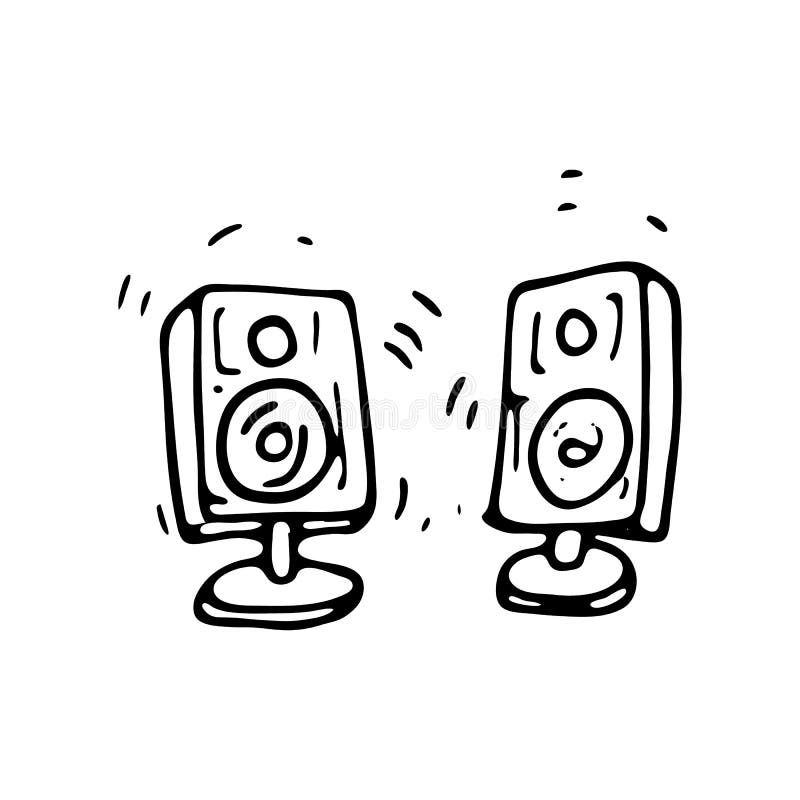 How to draw a double Loud Speaker Step by StepLearn Drawing  YouTube