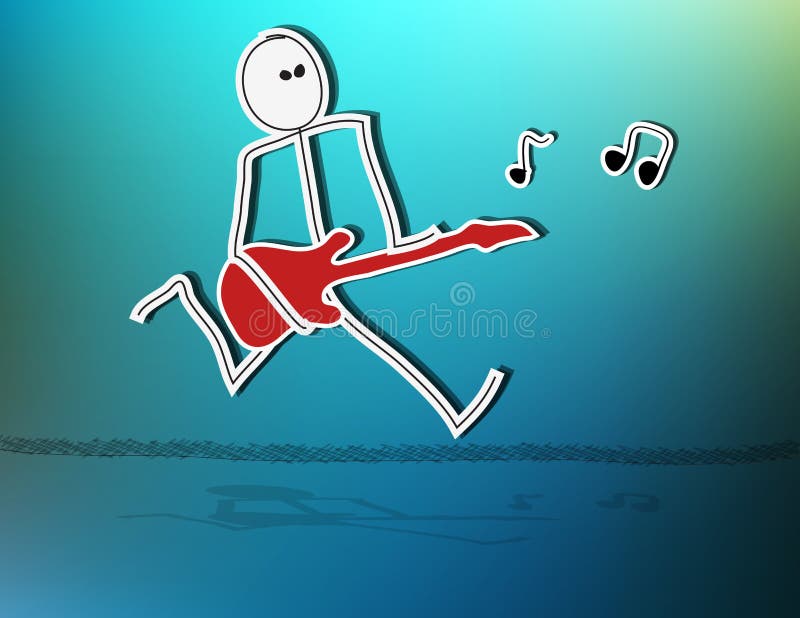 Stick Figure Guitar Stock Illustrations 185 Stick Figure Guitar Stock Illustrations, Vectors