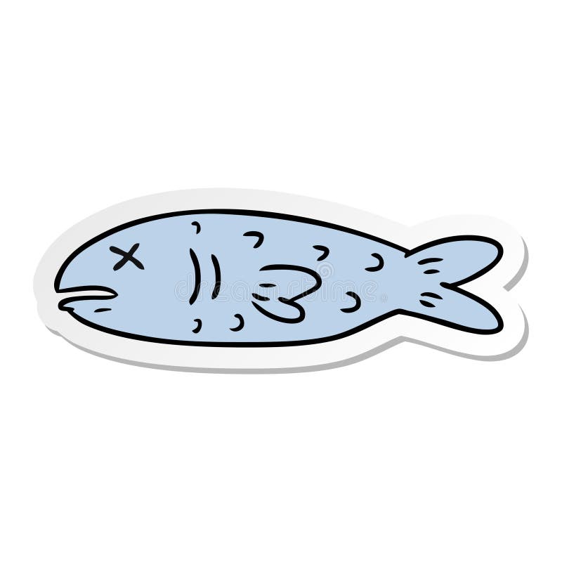 Sticker Decal Cartoon Food Dead Fish Food Free Hand Drawn Doodle Clip Art  Artwork Illustration Vector Stock Illustrations – 2 Sticker Decal Cartoon  Food Dead Fish Food Free Hand Drawn Doodle Clip