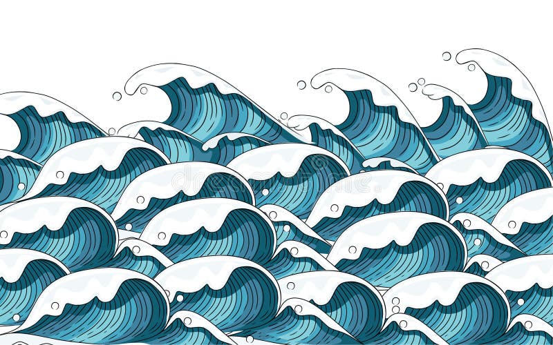 How to Draw a Tsunami  Really Easy Drawing Tutorial