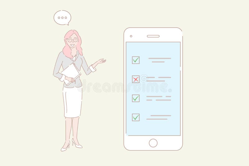 Set of mobile survey recruitment and click here Vector Image