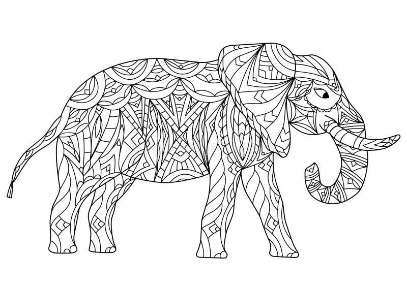 Animal Realistic Coloring Page Stock Illustrations – 389 Animal ...