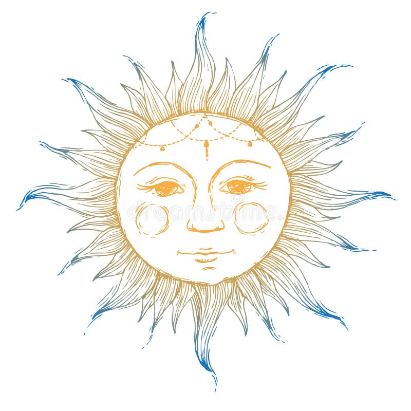 Celestial Sun Face Stock Illustrations – 2,437 Celestial Sun Face Stock  Illustrations, Vectors & Clipart - Dreamstime