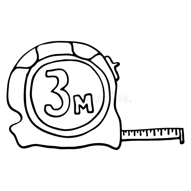 Tape Measure Sketch Stock Illustrations – 683 Tape Measure Sketch Stock