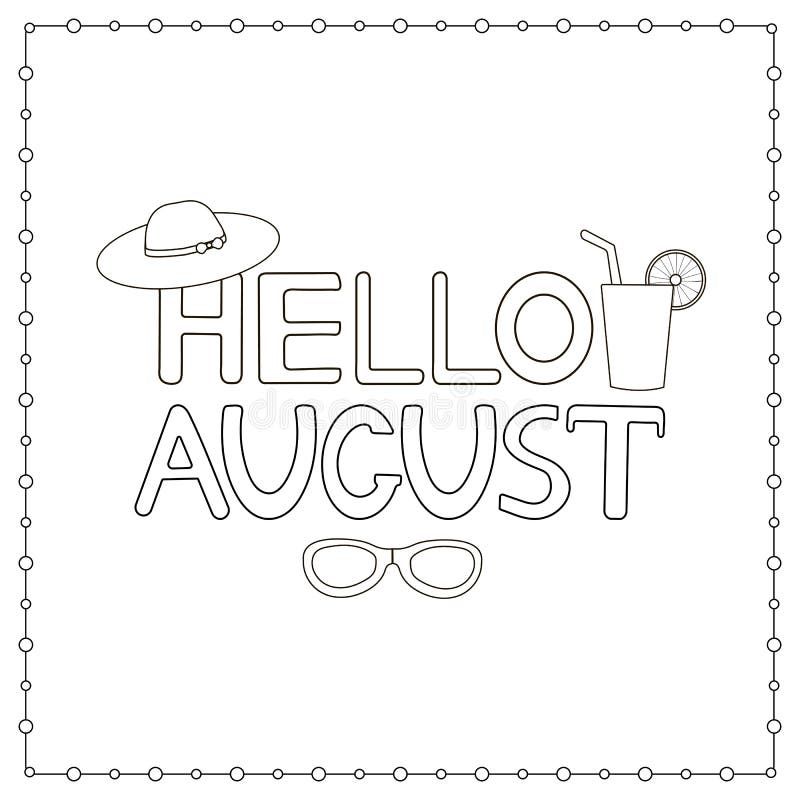 August Coloring Page Stock Illustrations 81 August Coloring Page Stock Illustrations Vectors Clipart Dreamstime