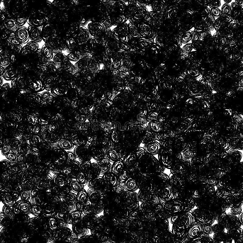 Hand Drawn Texture Pattern Black White