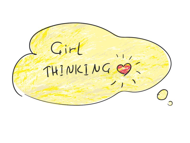 Thought Bubble Line Continuous Drawing Tangled Round Scribble Hand