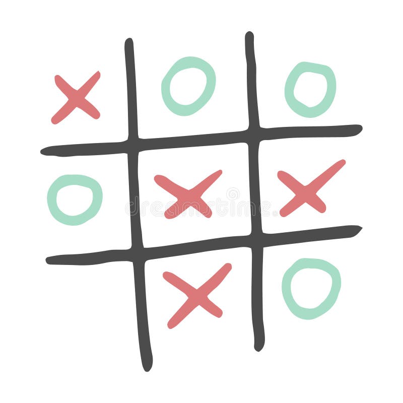 Premium Vector  Tic tac toe. xo game. drawn in chalk. vector illustration.