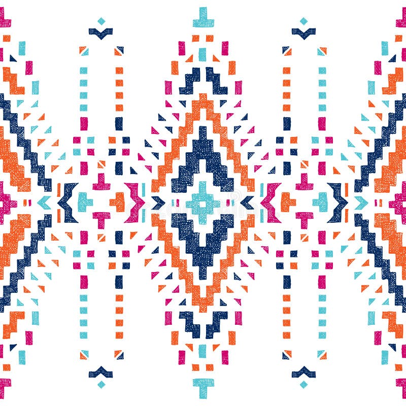 Tribal seamless pattern stock vector. Illustration of folklore - 32695448