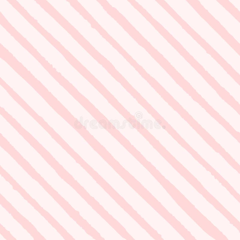 Vector diagonal grunge stripes of pink colors seamless pattern on the white background. vector illustration