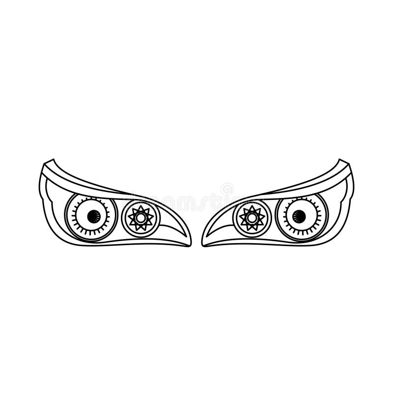Hand drawn vector set of cars and car keys with decorative circular design and green pattern royalty free illustration