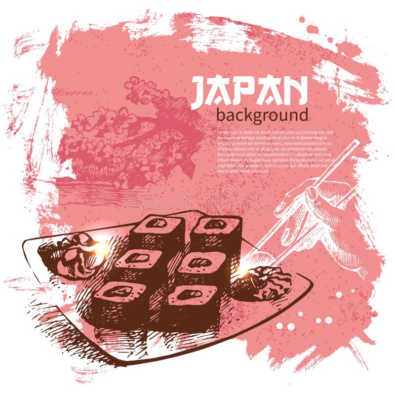 https://thumbs.dreamstime.com/b/hand-drawn-vintage-japanese-sushi-background-197849247.jpg