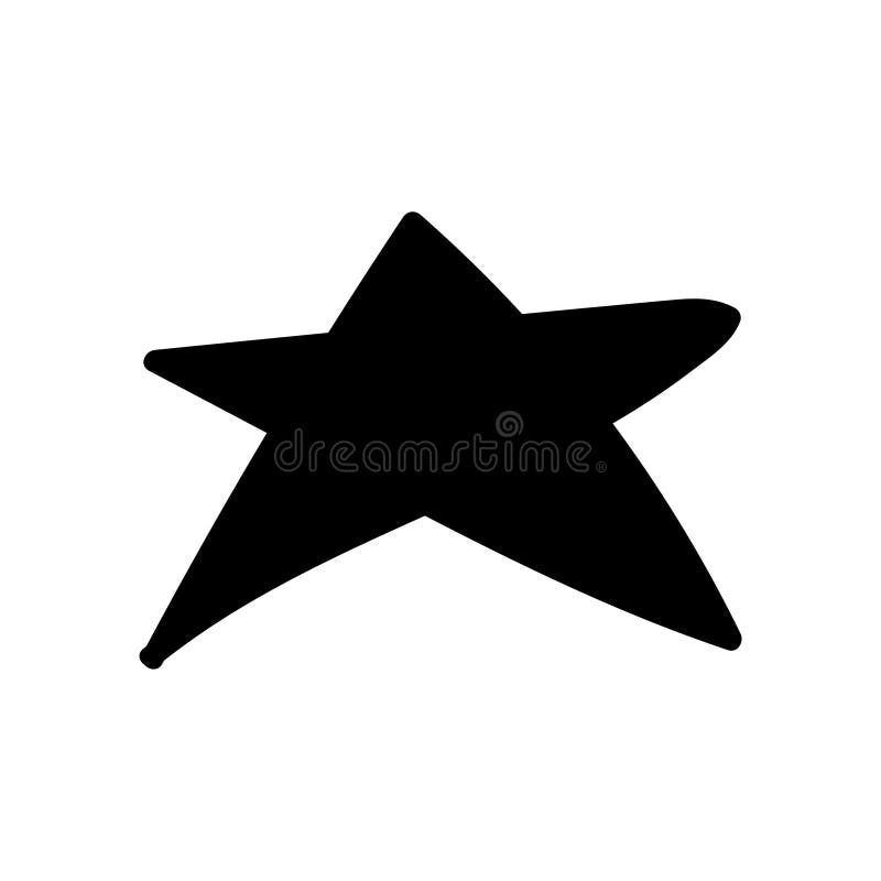 Hand Drawn Y2k Star Retro Futuristic Ornament. Stock Illustration 73F