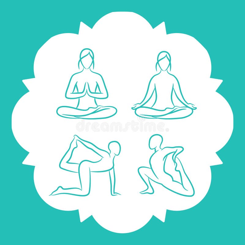 Yoga Practice Clipart PNG Images, Practicing Yoga Elements, Yoga Clipart,  Yoga, Fitness PNG Image For Free Download | Easy yoga poses, Yoga day, Yoga  illustration