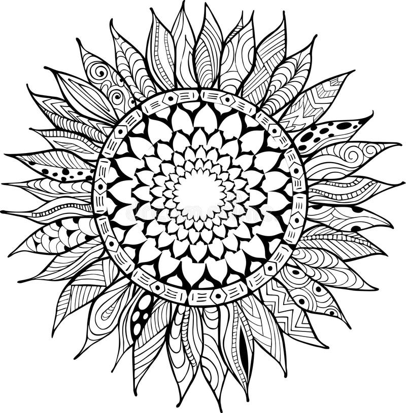 Free 274 Sunflower Mandala Svg Free SVG PNG EPS DXF File - Free SVG
