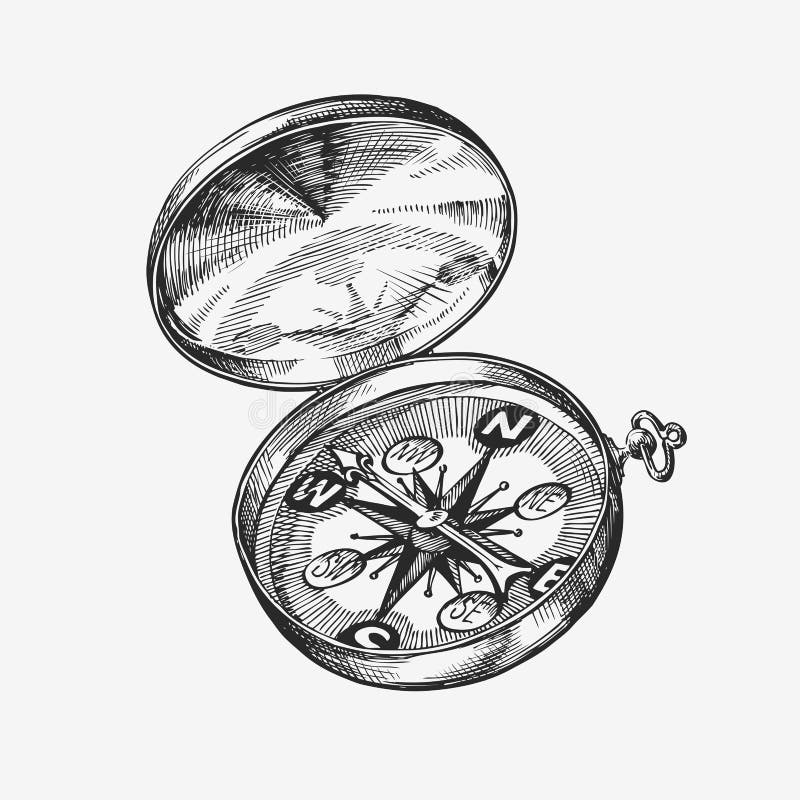 Hand-drawn εκλεκτής ποιότητας πυξίδα Ταξίδι σκίτσων, ταξίδι επίσης corel σύρετε το διάνυσμα απεικόνισης ελεύθερη απεικόνιση δικαιώματος Hand-drawn εκλεκτής ποιότητας πυξίδα Ταξίδι σκίτσων, ταξίδι επίσης corel σύρετε το διάνυσμα απεικόνισης ελεύθερη απεικόνιση δικαιώματος