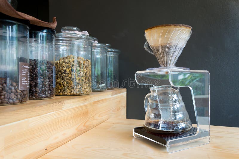 Hand drip coffee stock image. Image of refreshment, drink 78466605