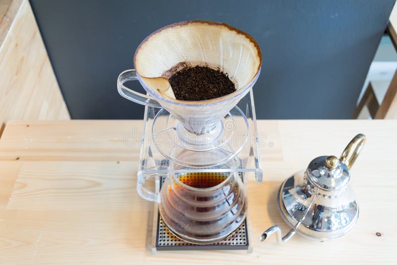 Hand Drip Coffee stock image. Image of decanter, brewing 36690915