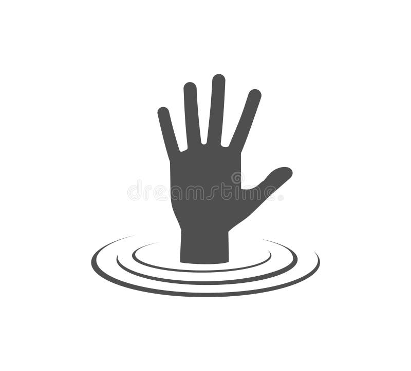 Drowning Water stock vector. Illustration of save, death - 30302424