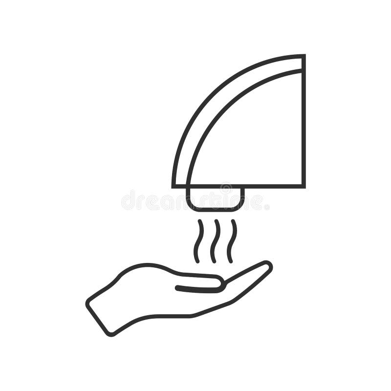 Dryer Hand Drawn Sketch Icon. Stock Vector Illustration of launder