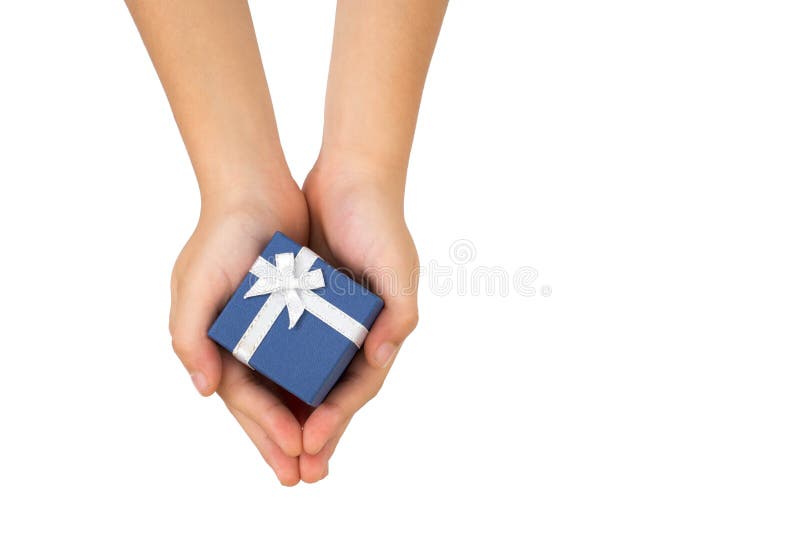 Hand en gift over wit stock afbeelding Hand en gift over wit stock afbeelding