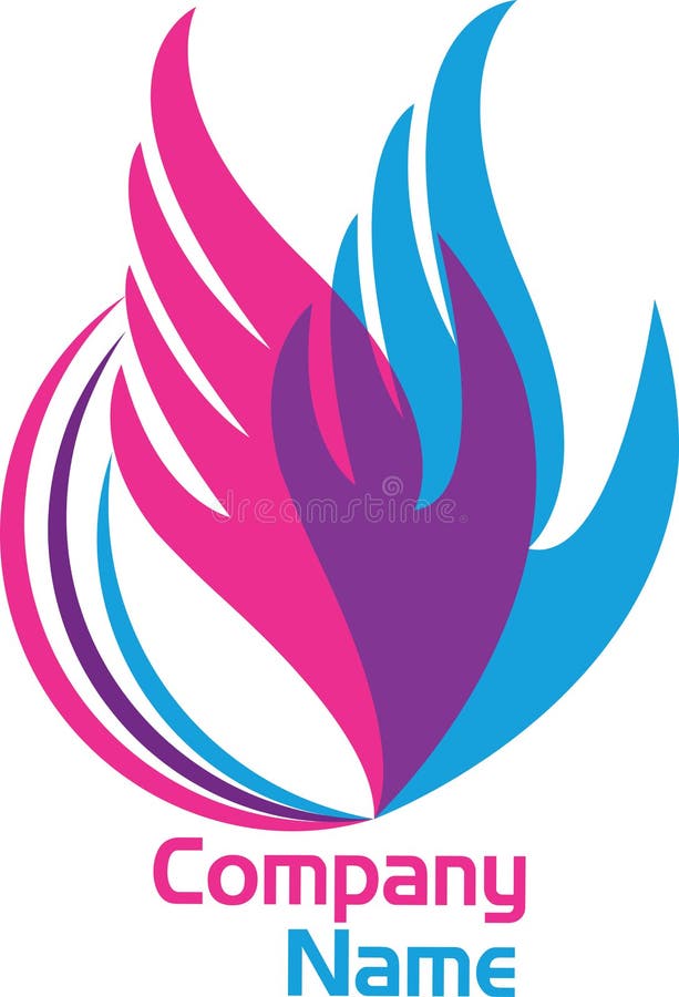 Hand flame logo stock vector. Illustration of graphic - 31806134