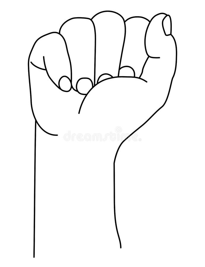 Clenched Fist Line Drawing Stock Illustrations – 315 Clenched Fist Line  Drawing Stock Illustrations, Vectors & Clipart - Dreamstime
