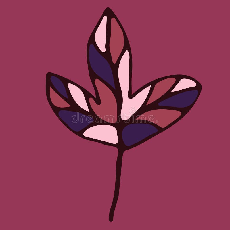 Hand getrokken bloemenelement voor ontwerp stock illustratie Hand getrokken bloemenelement voor ontwerp stock illustratie