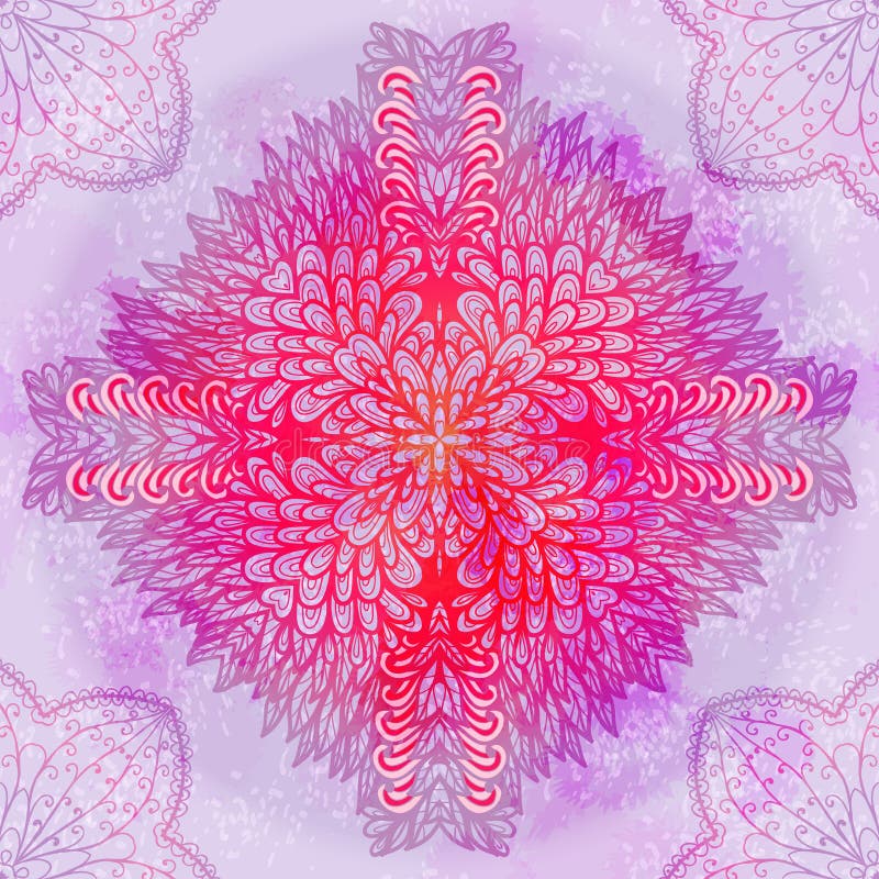 Hand getrokken etnisch bloemenornament vector illustratie Hand getrokken etnisch bloemenornament vector illustratie