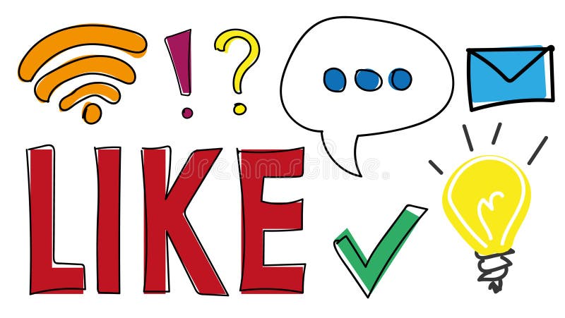Hand getrokken pictogrammen en symbolen voor Web, mobiele toepassingen en sociale media Als knoop, wi het signaal van FI, toespra stock illustratie Hand getrokken pictogrammen en symbolen voor Web, mobiele toepassingen en sociale media Als knoop, wi het signaal van FI, toespra stock illustratie