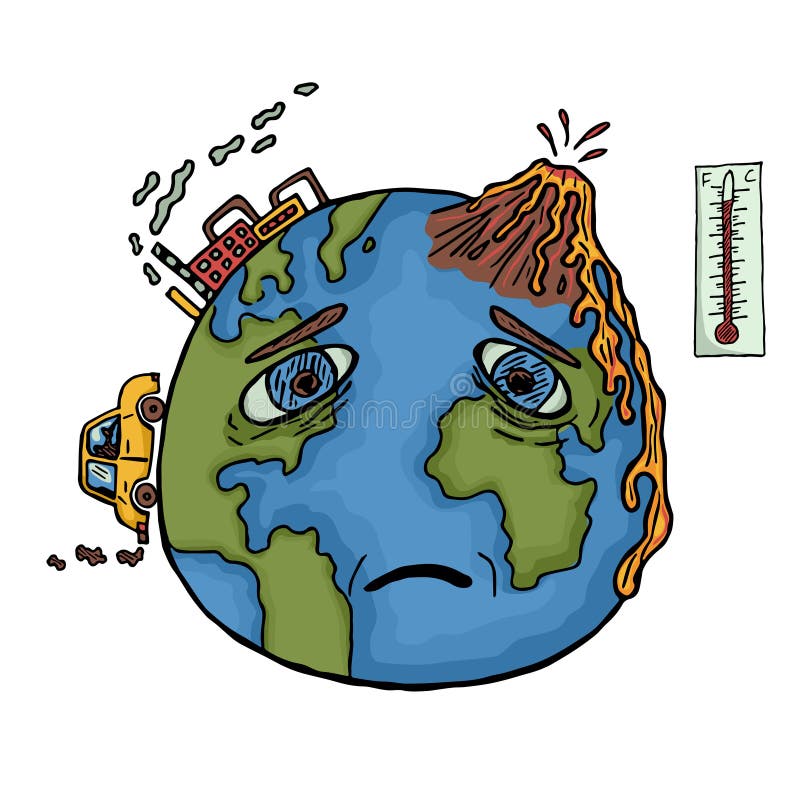 Globale Erwarmung Vektor Abbildung Illustration Von Erwarmung
